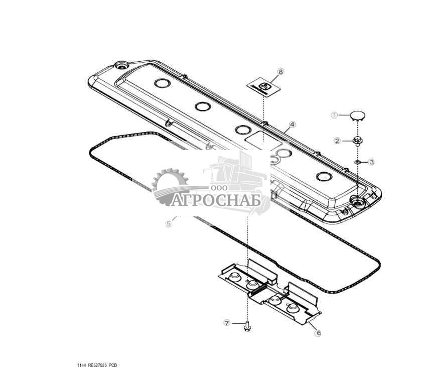1144 Крышка клапанного механизма 